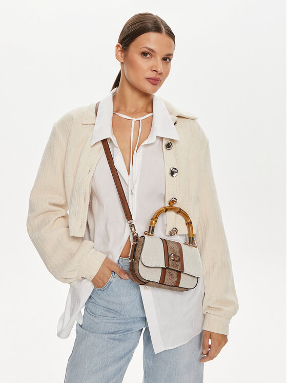 Guess Guess Rankinė Kerima (Ag) Mini-Bags HWAG93 37780 Kreminė