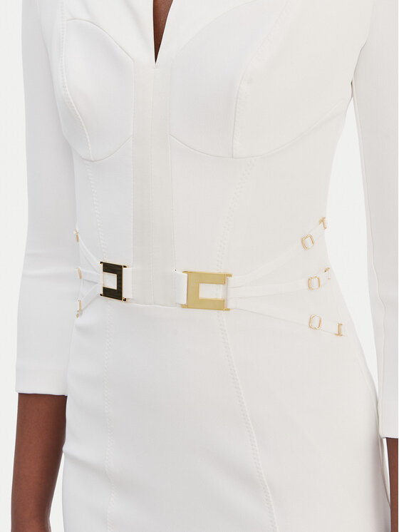 Elisabetta Franchi Elisabetta Franchi Abito da cocktail AB-869-61E2-V520 Bianco Regular Fit