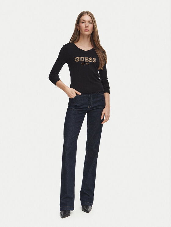 Guess Guess Светр W6BR55 Z1456 Чорний Regular Fit