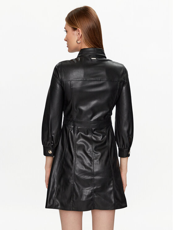 Liu Jo Liu Jo Сукня зі штучної шкіри MF3042 E0392 Чорний Regular Fit