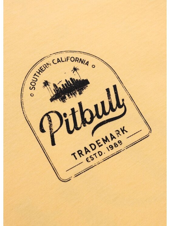 PITBULL PITBULL T-Shirt Koszulka Żółty Regular Fit