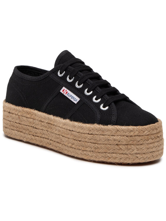 Superga Superga Espadrilles 2790 Rope S51186W Fekete