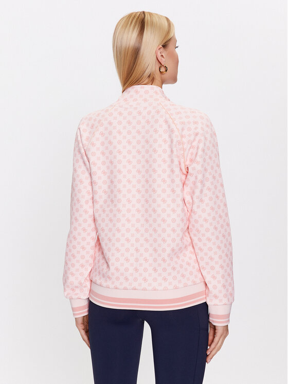Guess Guess Суитшърт Aggie V3YQ00 KB212 Розов Regular Fit