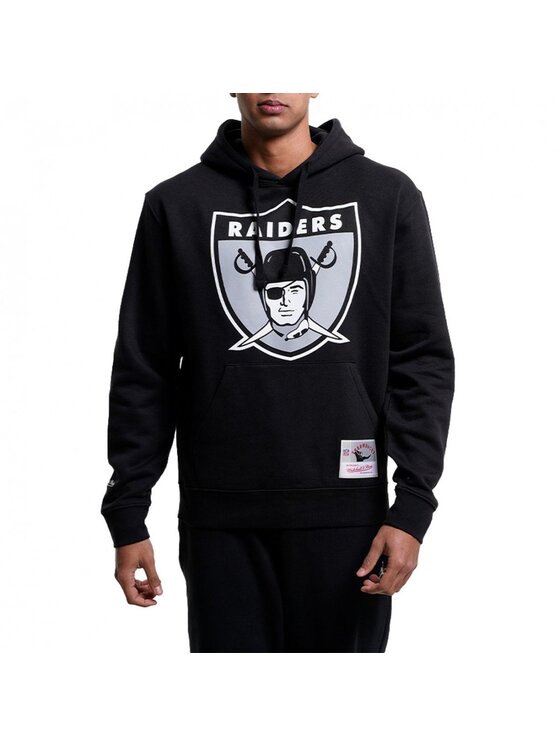 Mitchell & Ness Mitchell & Ness Felpa TEAM LOGO HOODY OAKLAND RAIDERS Nero Regular Fit