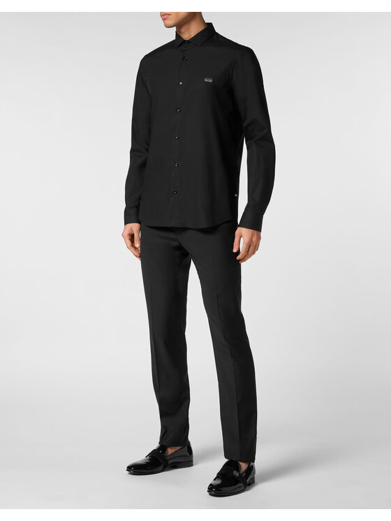 PHILIPP PLEIN PHILIPP PLEIN Camicia 14869 Nero Fitted Fit