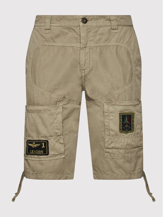 Aeronautica Militare Aeronautica Militare Pantaloncini di tessuto 221BE041CT1122 Beige Regular Fit