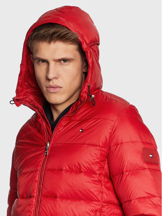 Tommy Hilfiger Tommy Hilfiger Μπουφάν μεταβατικό Quilted MW0MW29007 Κόκκινο Regular Fit