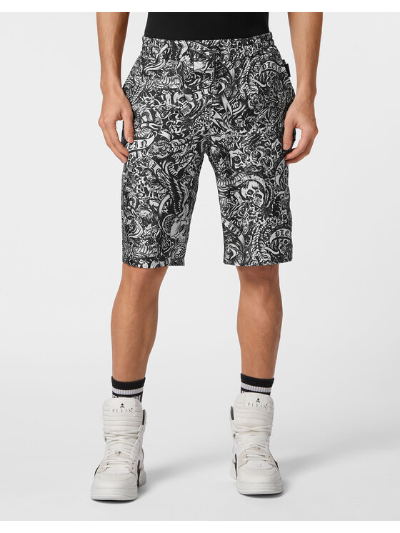 PHILIPP PLEIN PHILIPP PLEIN Pantaloncini 9773 Nero Regular Fit