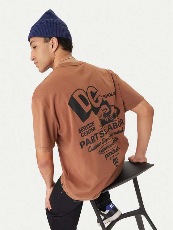 DC Shoes DC Shoes Футболка Parts Dep EDYZT04366 Коричневий Regular Fit