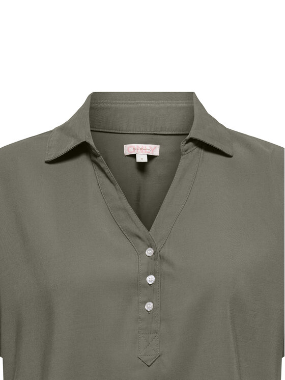 ONLY ONLY Polo Aris 15364279 Zaļš Loose Fit
