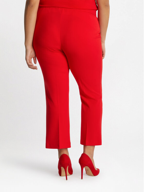Fiorella Rubino Fiorella Rubino Pantaloni di tessuto P696L002079N016 Rosso Flare Fit