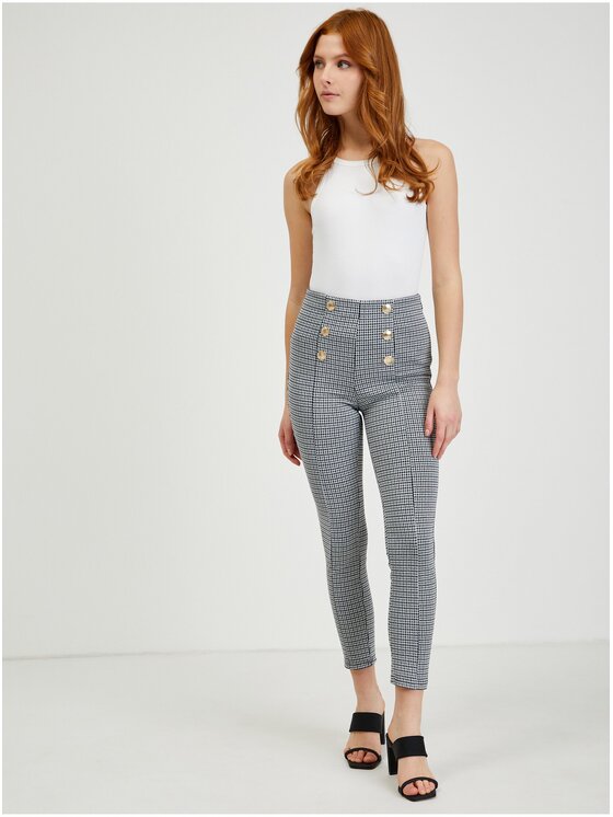 Orsay Orsay Spodnie damskie 390299-660000__M Czarny Skinny Fit