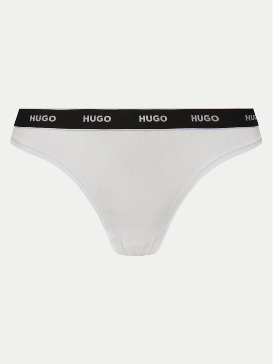 HUGO HUGO Sada 3 kusů string kalhotek 50495870 Černá