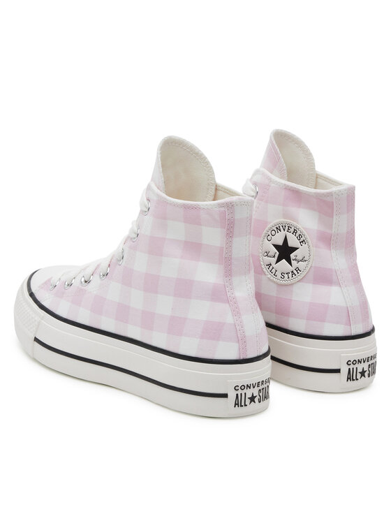 Converse Converse Кецове Chuck Taylor All Star Lift Platform Gingham A13663C Розов