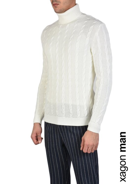 Xagon Xagon Sweter A2108 1J 0712 Écru Regular Fit