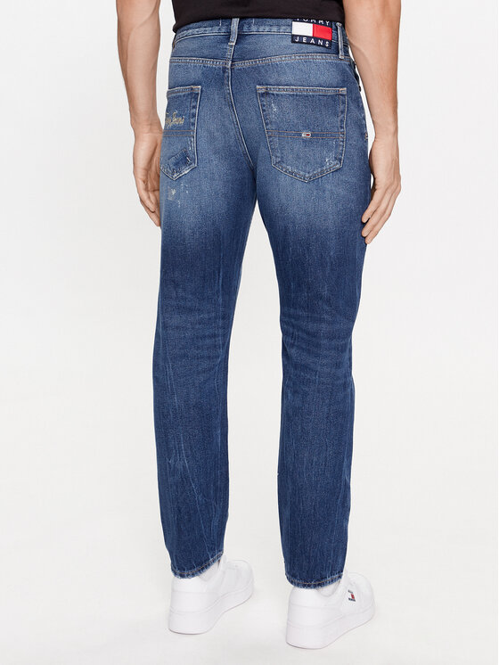 Tommy Jeans Tommy Jeans Jeans hlače Dad DM0DM16654 Mornarsko modra Tapered Fit
