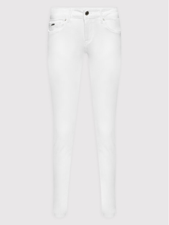Pepe Jeans Pepe Jeans Hlače Soho PL211539U91 Bijela Skinny Fit