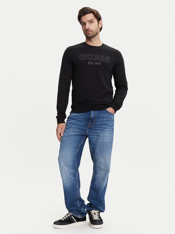 Guess Guess Mikina M5YQ08 KCN01 Černá Regular Fit