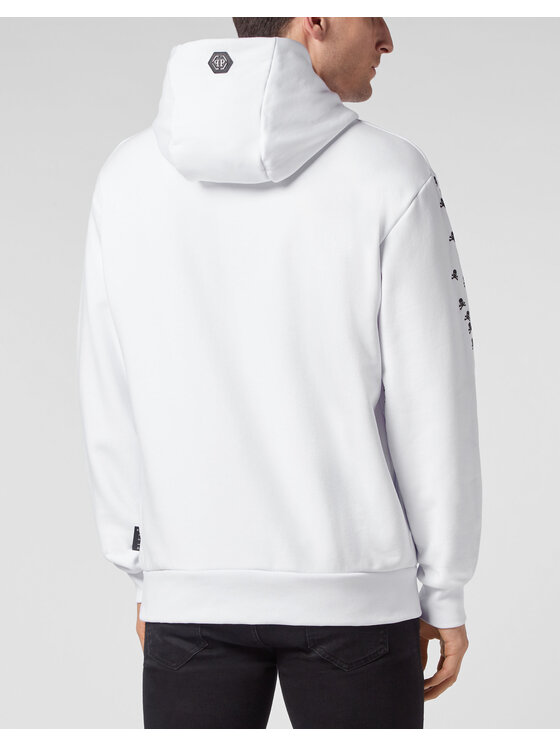 PHILIPP PLEIN PHILIPP PLEIN Bluza 175 Biały Regular Fit