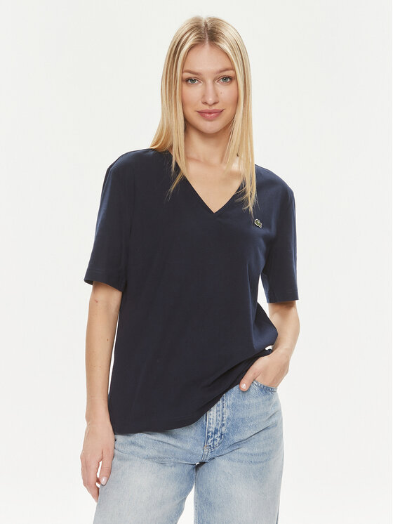 Lacoste Lacoste T-Shirt TF7300 Tmavomodrá Regular Fit