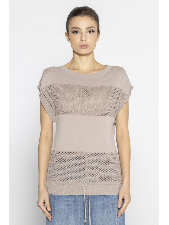 Deni Cler Milano Deni Cler Milano Sweter T-DC-S205-E2-20-13-1 Beżowy