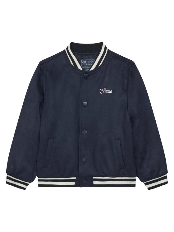 Guess Kurtka bomber L6RL01 WG970 Granatowy Regular Fit