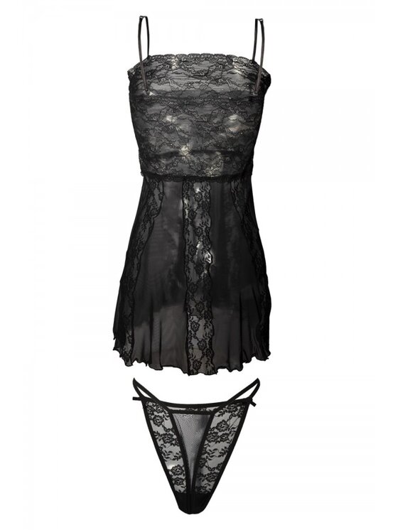 DKaren Lingerie DKaren Lingerie Komplet bielizny Ada Czarny Classic Fit
