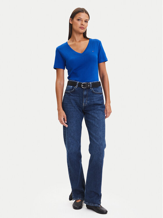 Tommy Hilfiger Tommy Hilfiger Marškinėliai New Cody WW0WW40584 Mėlyna Slim Fit