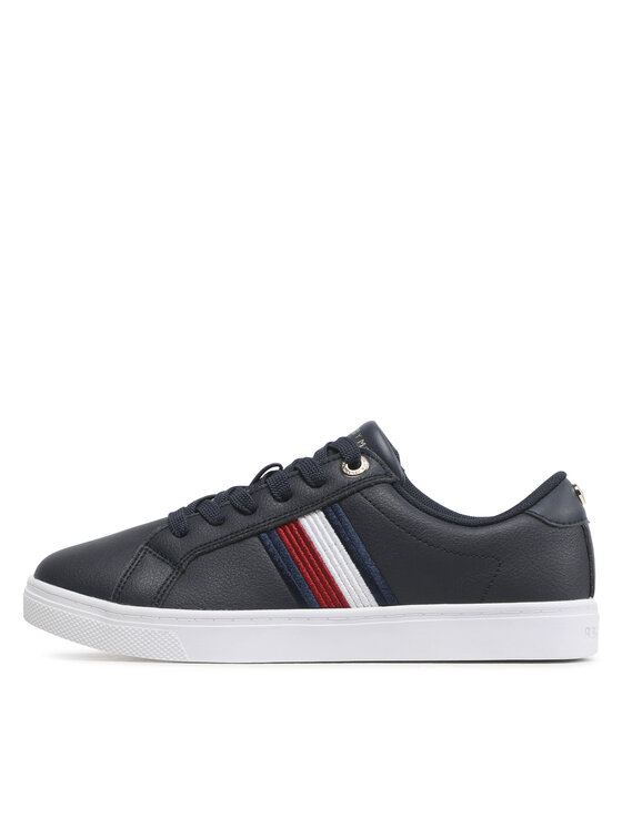 Tommy Hilfiger Tommy Hilfiger Sneakersy Essential Stripes Sneaker FW0FW06903 Granatowy
