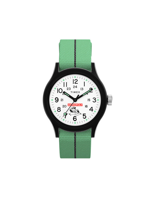 Timex Timex Ročna ura Lab Collab TW2Y47100 Zelena