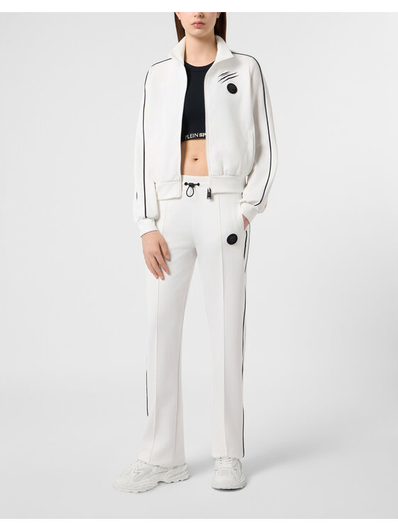 Plein Sport Plein Sport Kurtka do biegania 28958 Biały Jogger Fit