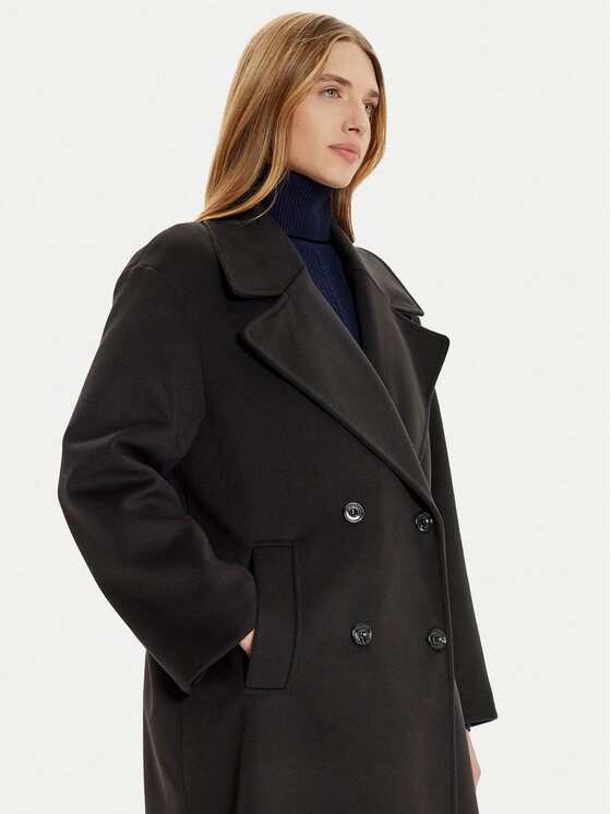Imperial Imperial Zimní kabát KI54IID Černá Loose Fit