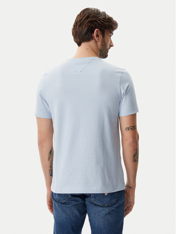 Tommy Hilfiger Tommy Hilfiger Tricou Essential MW0MW37283 Albastru celest Regular Fit