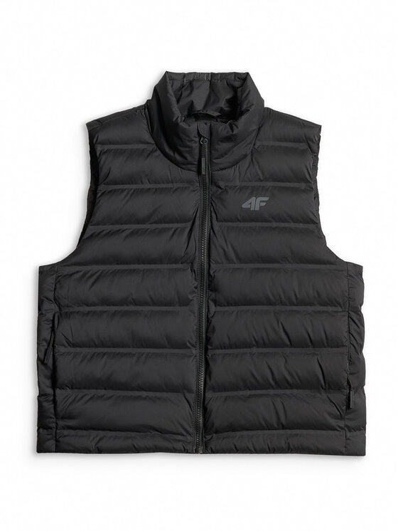 4F 4F Kamizelka EVERYDAY ACTIVE Czarny Regular Fit