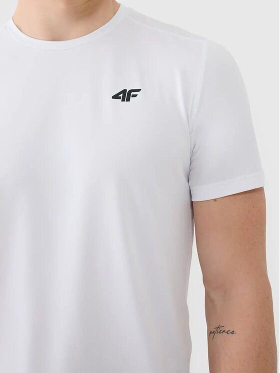 4F 4F T-Shirt 4FWAW26TFTSM2355-10S Biały Active Fit