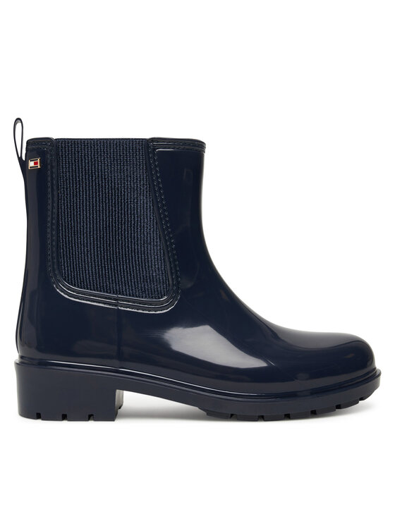 Tommy Hilfiger Tommy Hilfiger Gumicsizma Flag Hardware FW0FW08966 Sötétkék