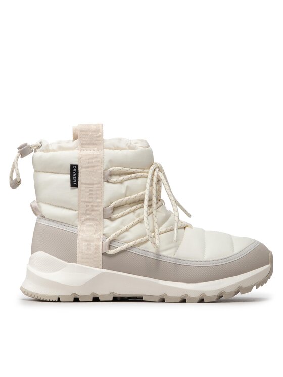 Cizme de zăpadă The North Face Thermoball Lace Up Wp NF0A5LWD32F1 Gardenia White/Silver Grey