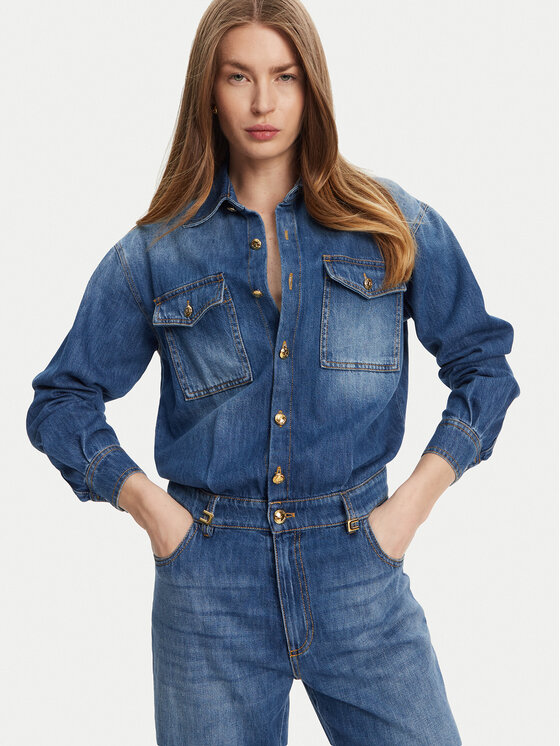 Elisabetta Franchi Elisabetta Franchi Kombinezon TJ-38D-51E2 Niebieski Regular Fit