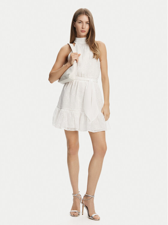 Guess Guess Letní šaty W5GK15 W0WA2 Bílá Regular Fit