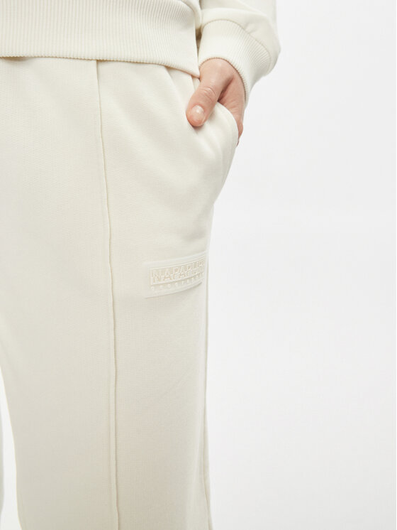 Napapijri Napapijri Pantaloni trening Iaato NP0A4HOA Écru Regular Fit