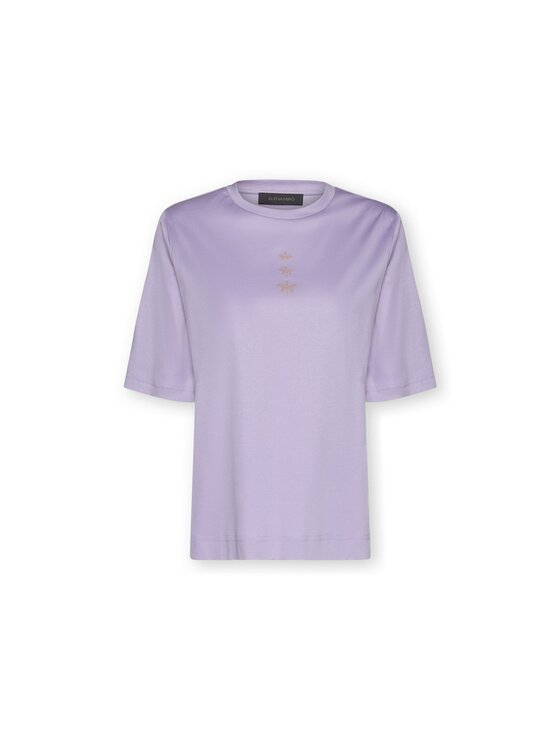 Elena Mirò Elena Mirò T-Shirt G079Z000598N009 Fioletowy Slim Fit
