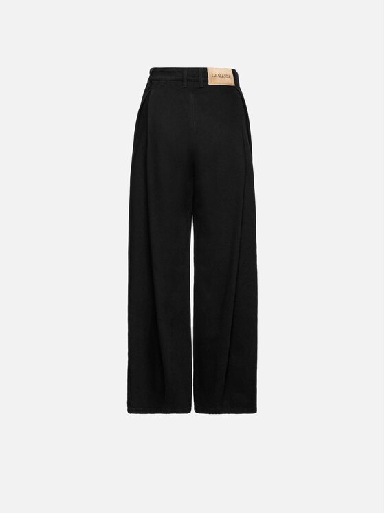 La Mania La Mania Jeansy COSMO Czarny Basic Fit