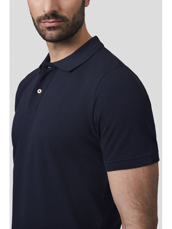 Lancerto Lancerto Polo Cassian PO073125000004 Granatowy Regular Fit