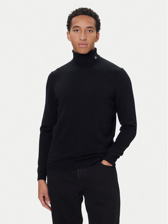 KARL LAGERFELD KARL LAGERFELD Garbó 655010 554399 Fekete Regular Fit