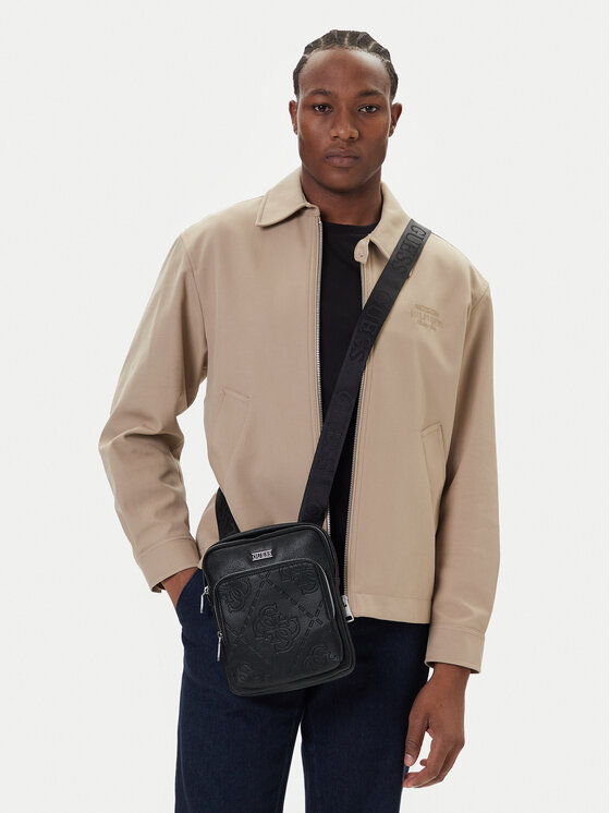 Guess Guess Torbica za okrog pasu HMBOMG P5423 Črna