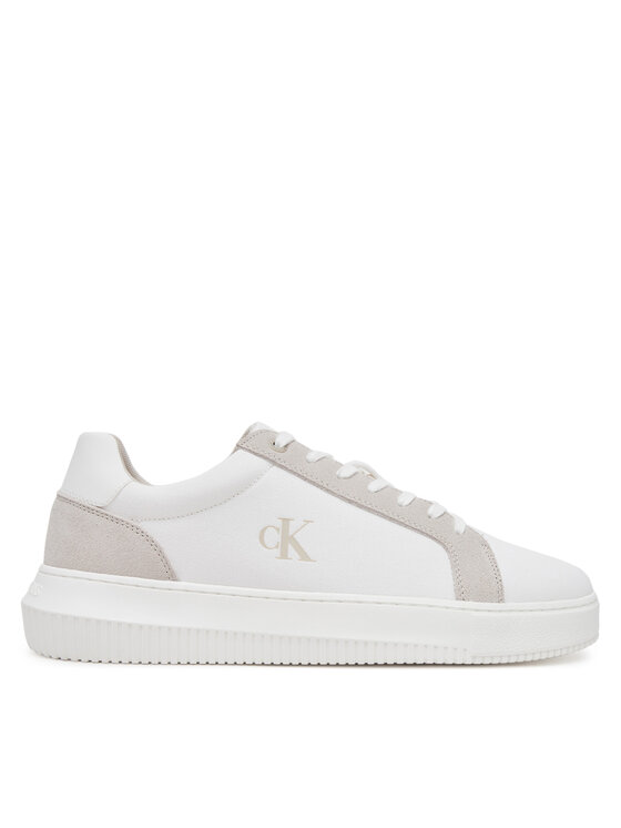 Calvin Klein Jeans Sneakersy Chunky Cupsole Mg Canvas YM0YM01219 Biela