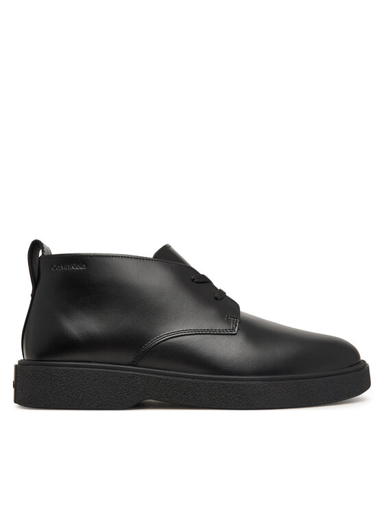 Calvin Klein Calvin Klein Auliniai batai Text Rubber Desert Boot Lth HM0HM02255 Juoda