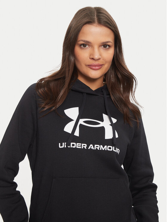 Under Armour Under Armour Bluză Ua Rival Fleece Big Logo 1379501 Negru Loose Fit