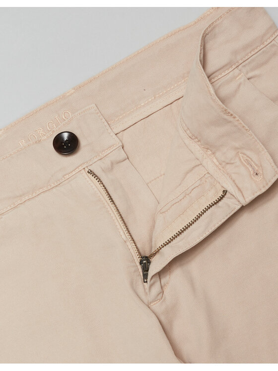 Borgio Borgio Spodnie materiałowe tavigliano Beżowy Slim Fit
