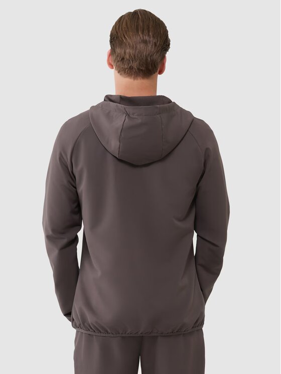 4F 4F Funkčná mikina 4FWSS25TFSWM458-81S Hnedá Regular Fit